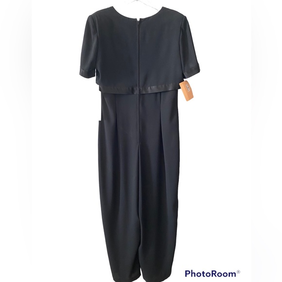 DW3 for David Warren Women’s Cocktail Black Jumpsuit Size 16 - Picture 2 of 2